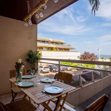 La Brise Marine - Appt Avec Balcon 50m De La Arcachón